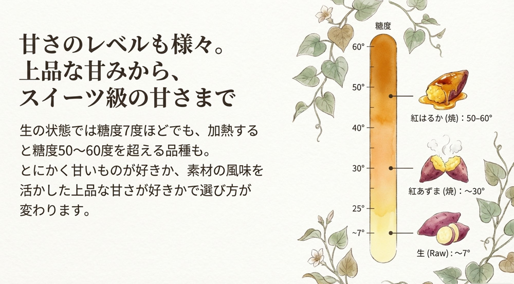 サツマイモの甘さ