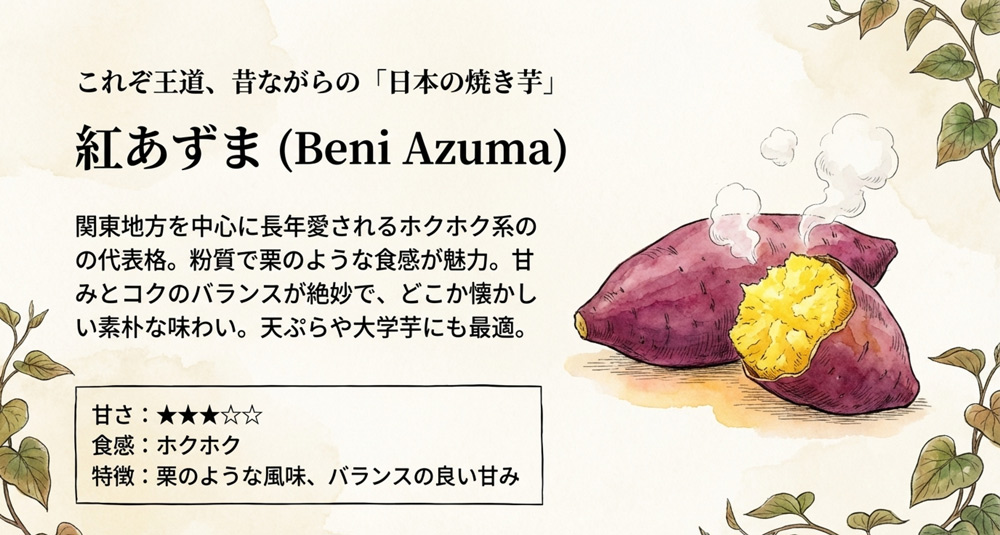 【ホクホク系の代表格】紅あずま