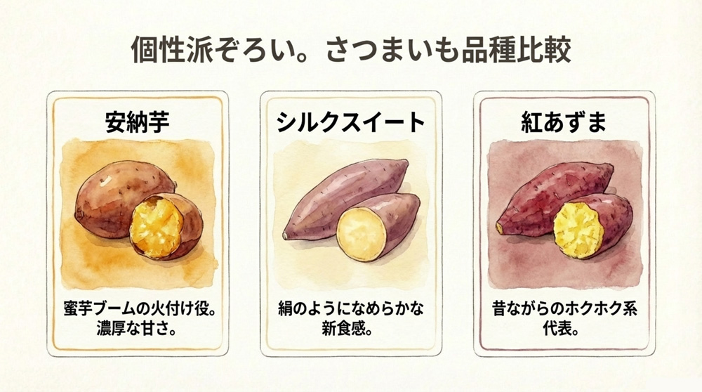 他の品種との比較