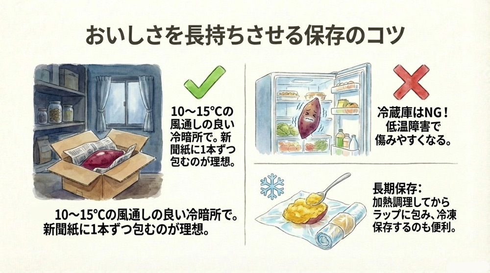 さつまいもの保存方法