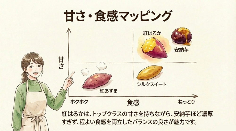 他の品種との比較チャート