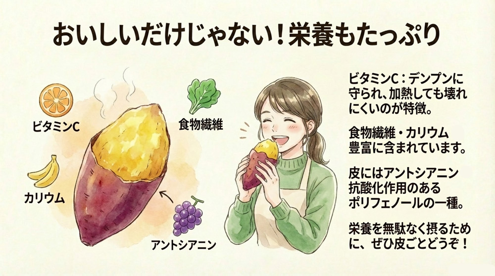 さつまいもの栄養面のポイント