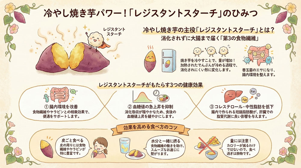 焼き芋のレジスタントスターチとは?