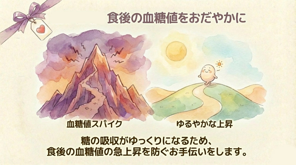 血糖値の上昇抑制