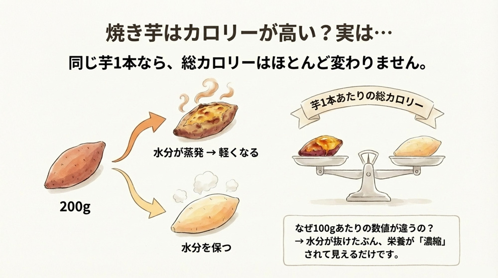 カロリーは同じ