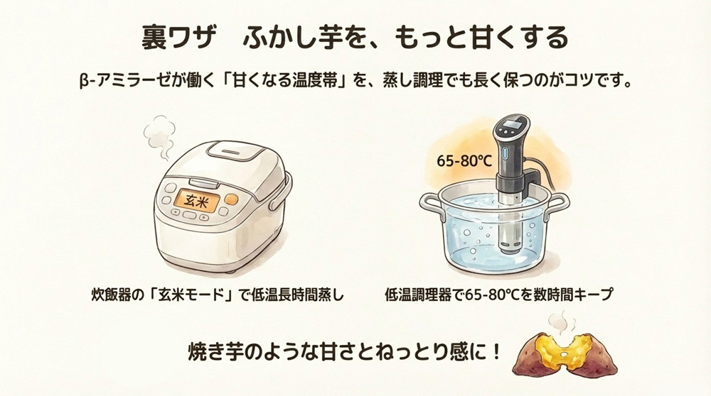 ふかし芋を美味しく食べるアイデア