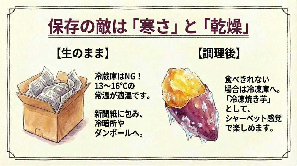 安納芋の保存方法