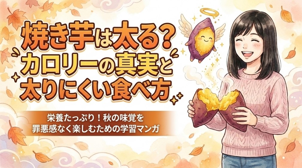 焼き芋のカロリー|100g151kcal・1本の目安と糖質