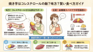 焼き芋のコレステロールって、どれくらい?