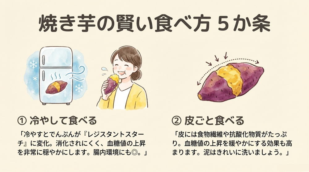 焼き芋の賢い食べ方5か条