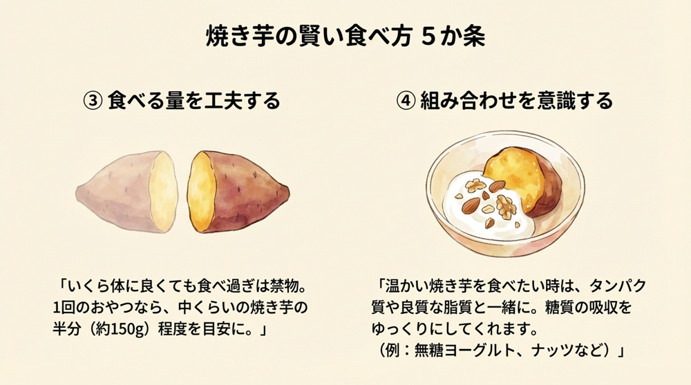 焼き芋の賢い食べ方5か条