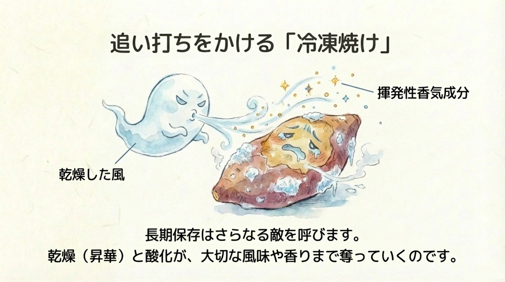 「冷凍焼け」と「酸化」