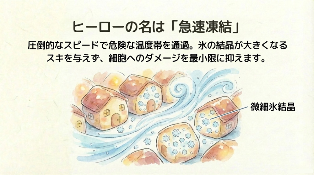 業務用の「急速凍結」技術