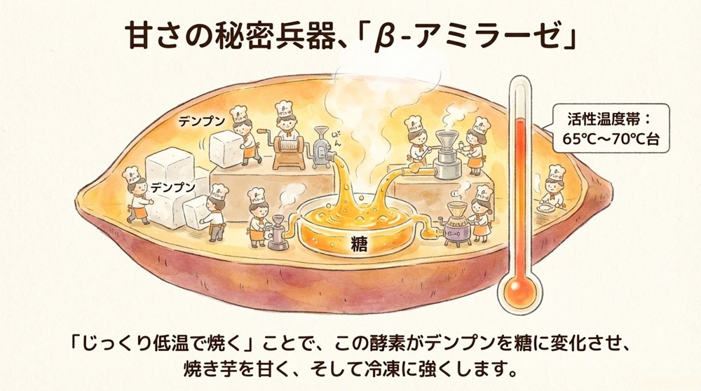 「糖化」を促す焼き方