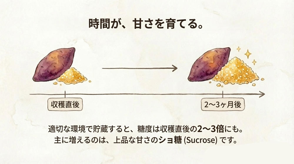 熟成で甘みが増す仕組み
