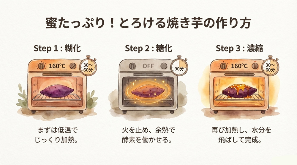 焼き芋の作り方