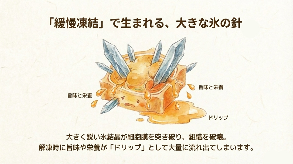 緩慢凍結の場合