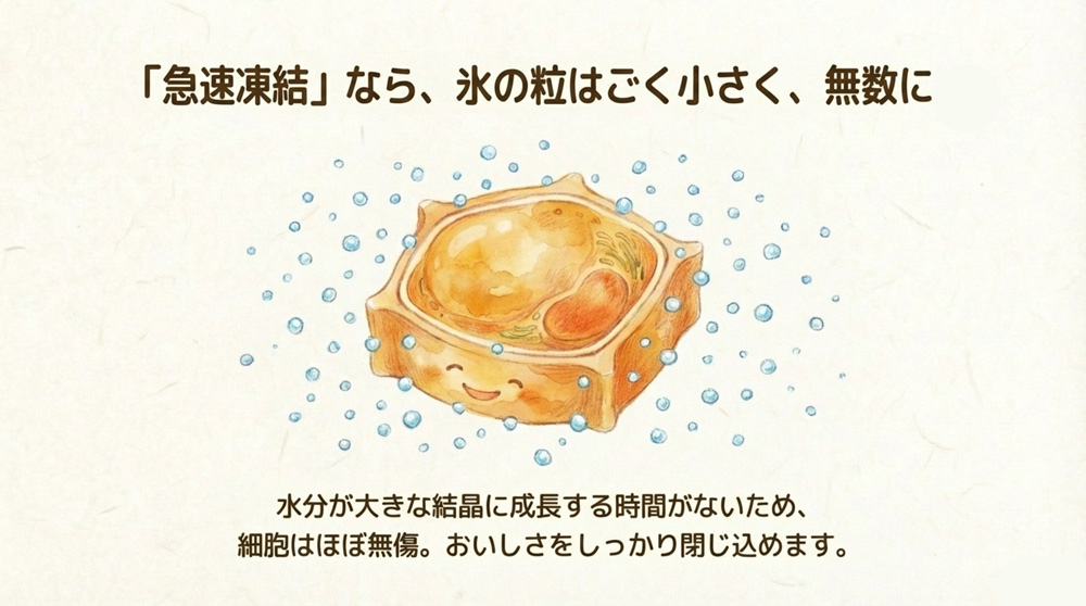 急速凍結の場合