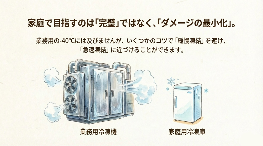 家庭で焼きたての味を再現する「冷凍」のポイント