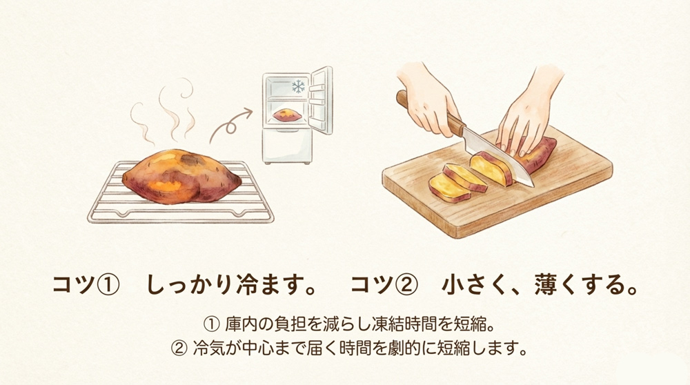 【ポイント1】熱を冷ます