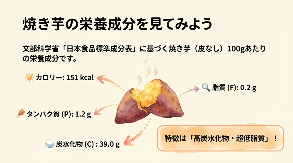 焼き芋の栄養成分
