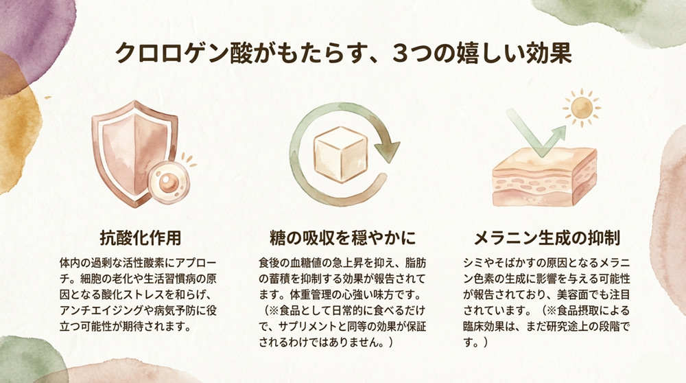 クロロゲン酸の効果