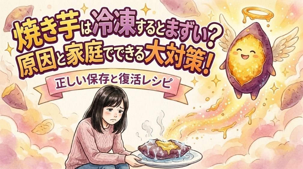 焼き芋は冷凍するとまずい?