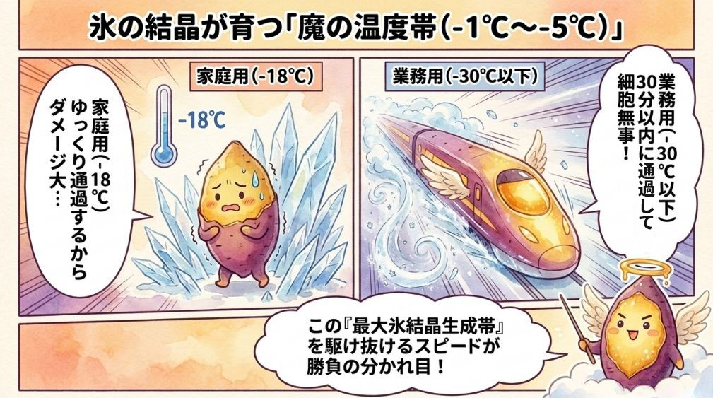 家庭用冷凍庫と業務用冷凍庫は何が違うのか
