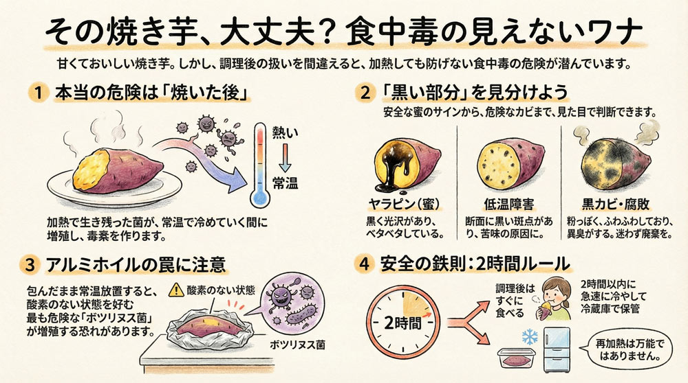焼き芋の食中毒