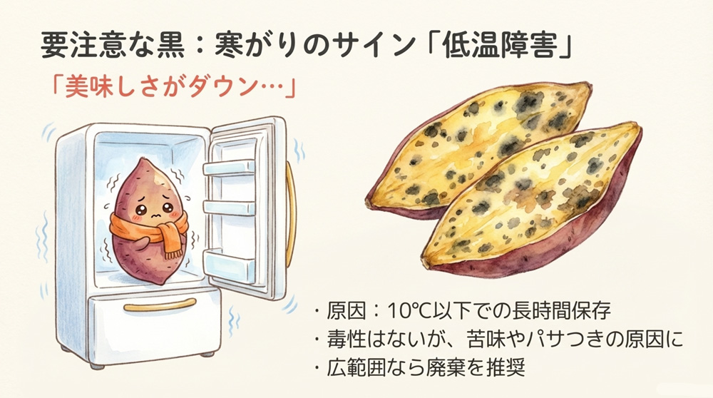 【注意が必要な黒ずみ】低温障害のサイン