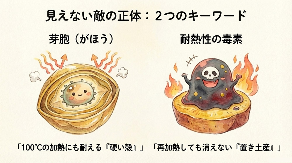 加熱だけでは防げない食中毒