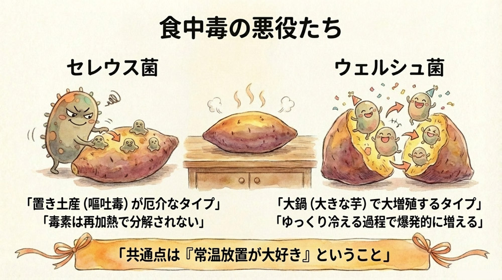 嘔吐を引き起こす「セレウス菌」