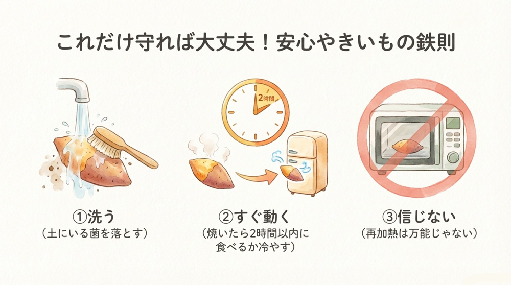 自宅で安全に焼き芋を楽しむ