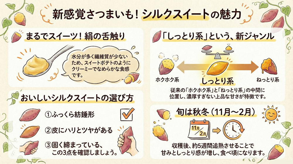 シルクスイートの特徴とは?