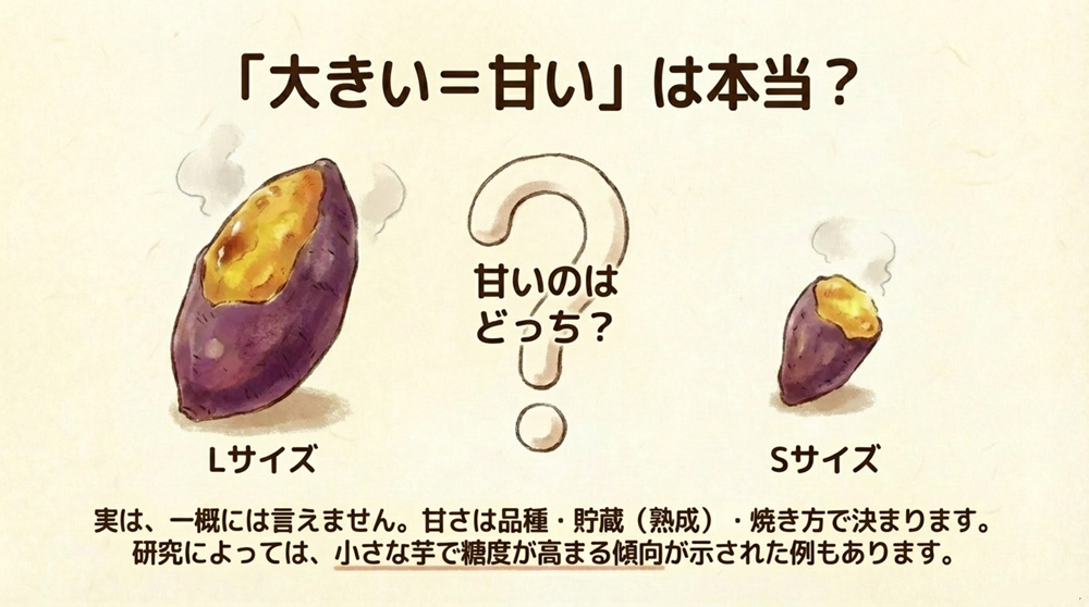 大きい=甘いは本当?