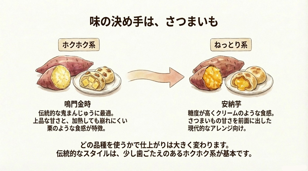 さつまいも品種による味の違い