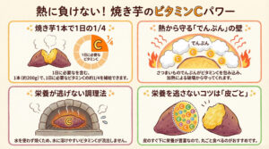 焼き芋のビタミンCは壊れにくい?