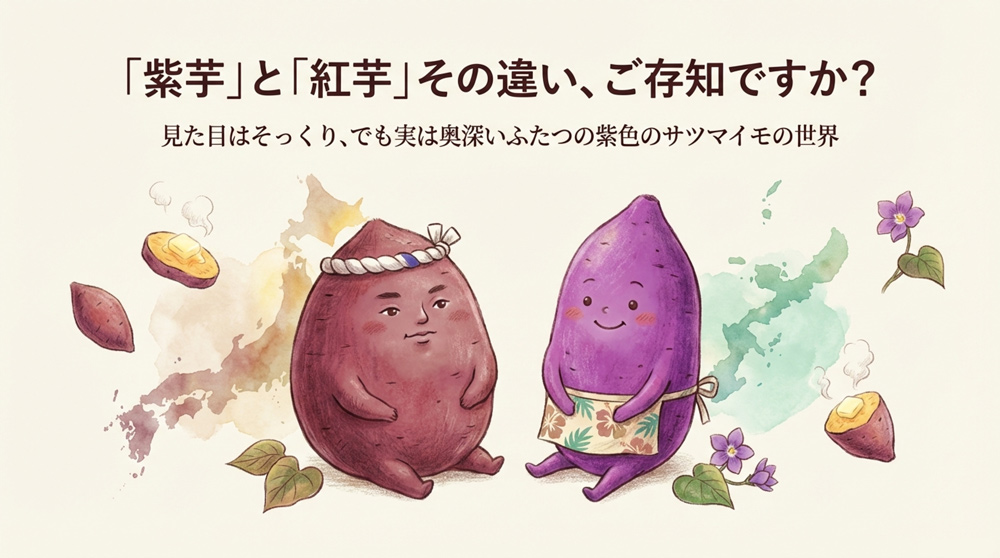「紫芋」と「紅芋」は何が違うの?