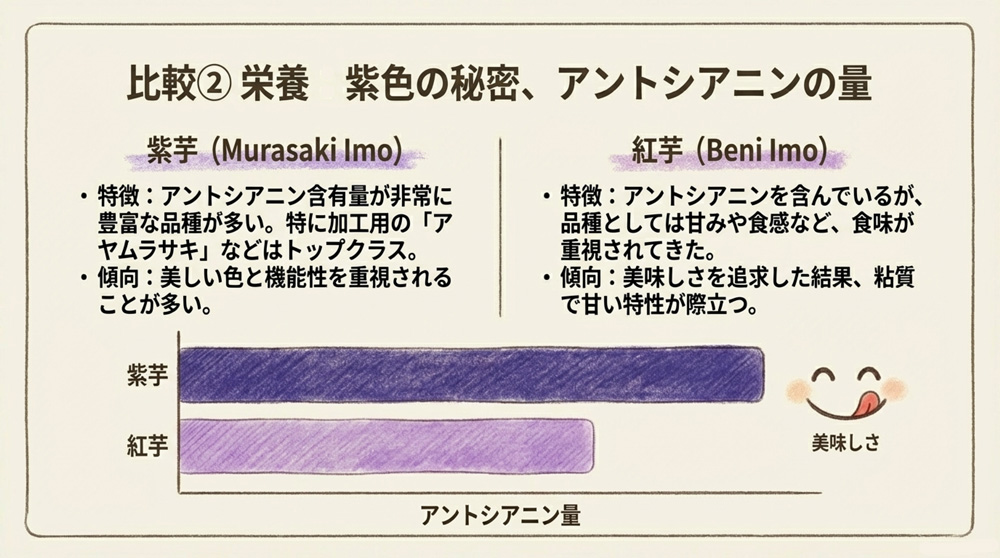 栄養・色素の違い