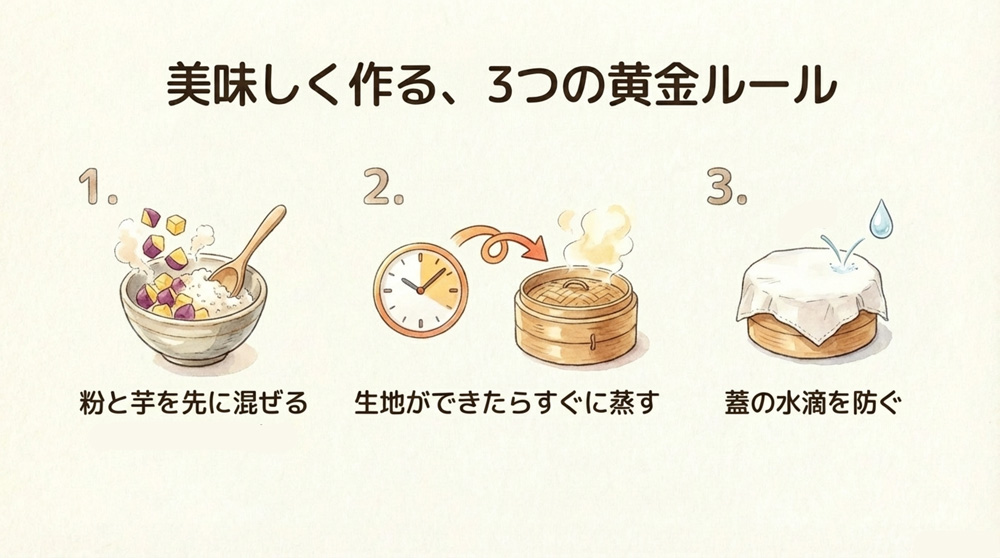 美味しく作るための3つの黄金ルール