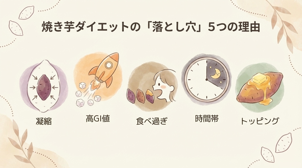 「焼き芋ダイエットで太る」5つの理由