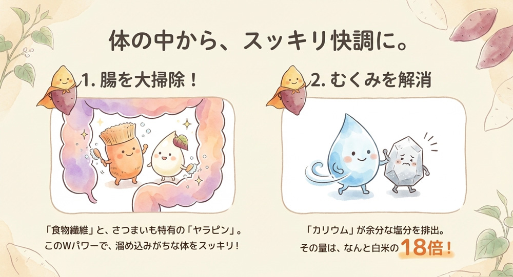 食物繊維と「ヤラピン」のWパワー