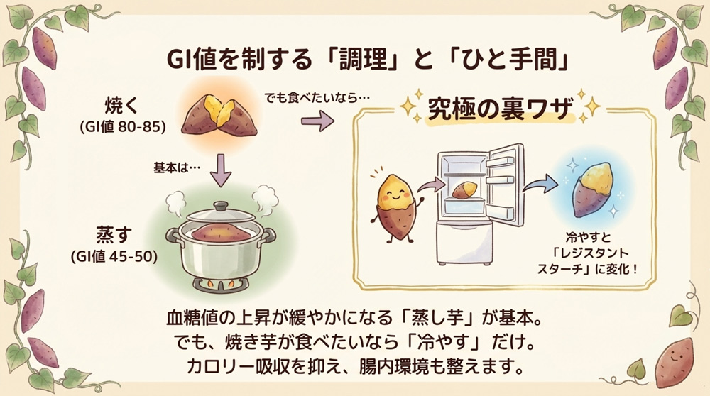 GI値を考えた「調理法」を選ぶ