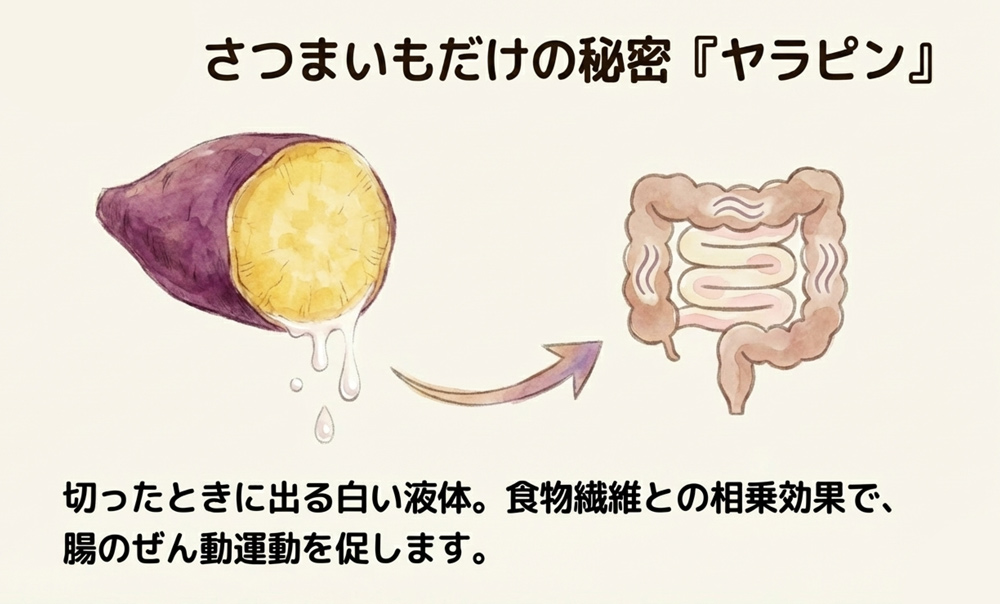 【ヤラピン】腸の働きを助けるさつまいも特有の成分