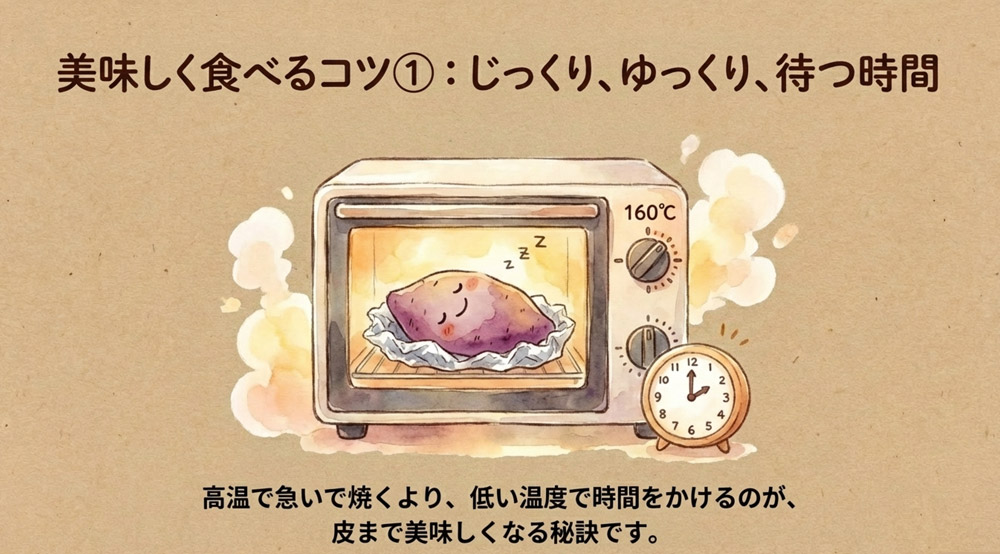 じっくり加熱して柔らかく仕上げる