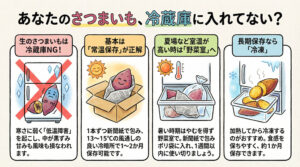 さつまいもは冷蔵庫で保存しても大丈夫?正しい保存方法と長持ちのコツ