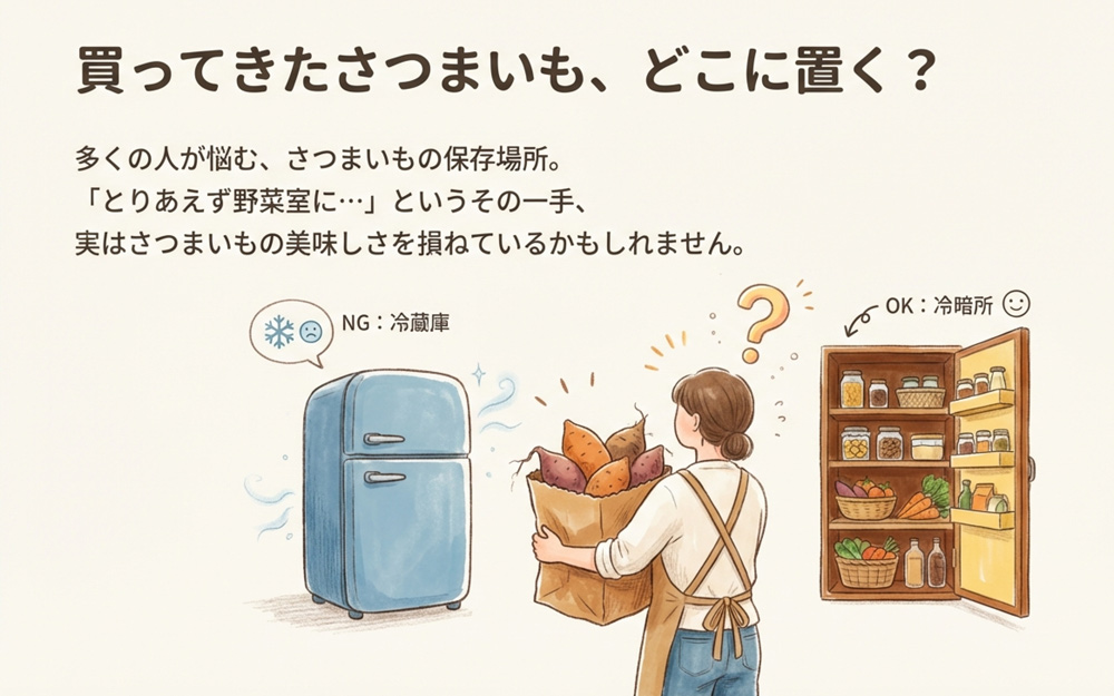 さつまいもの正しい保存場所