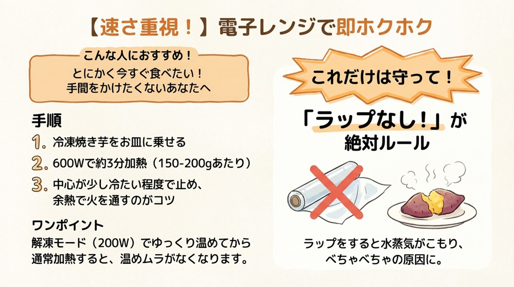 電子レンジで解凍する