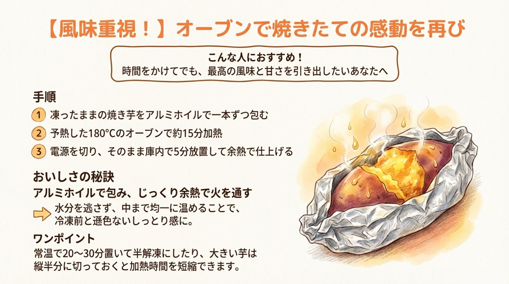 オーブンで解凍する