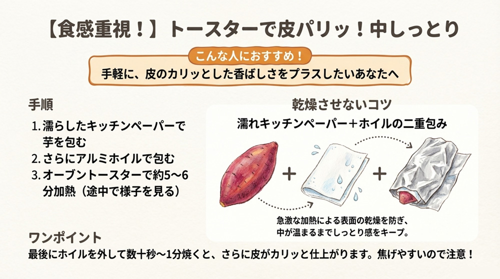 オーブントースターで解凍する